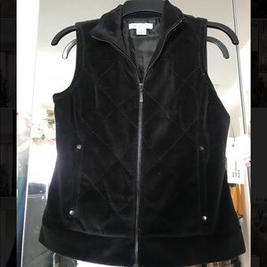 NWT Liz Claiborne black vest